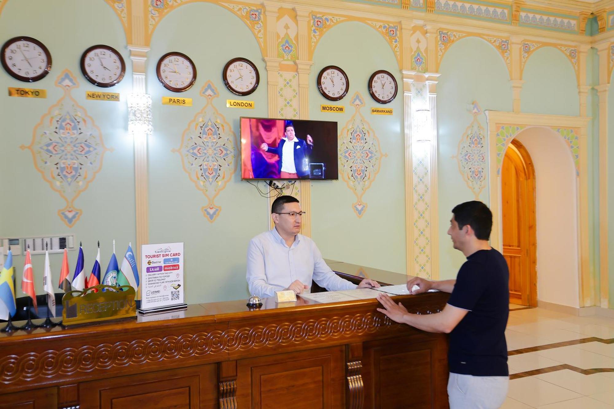 Yangi Sharq Hotell Samarkand Exteriör bild